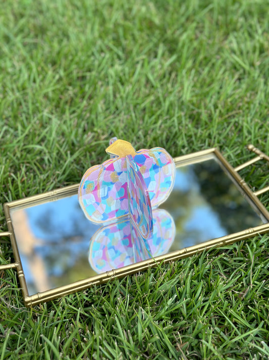 3D Acrylic Pumpkin Block